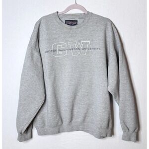 Vintage Jansport Label‎ Sweatshirt 2XL Gray 2X George Washington University USA